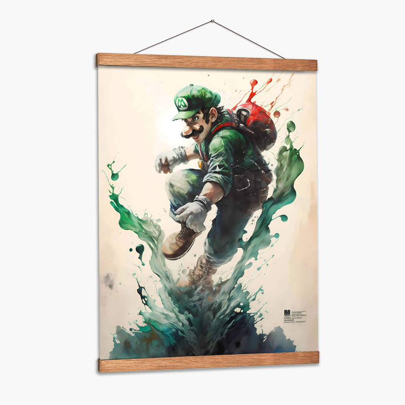 Luigi - Impressionist Hero | Cuadro decorativo de Canvas Lab