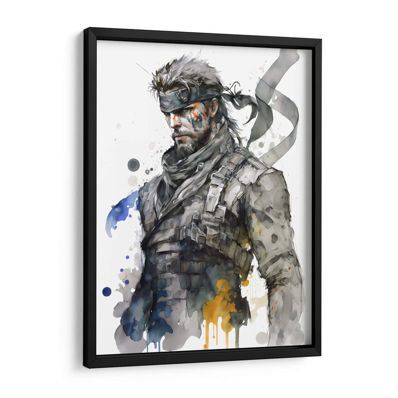 Solid Snake - Impressionist Hero | Cuadro decorativo de Canvas Lab