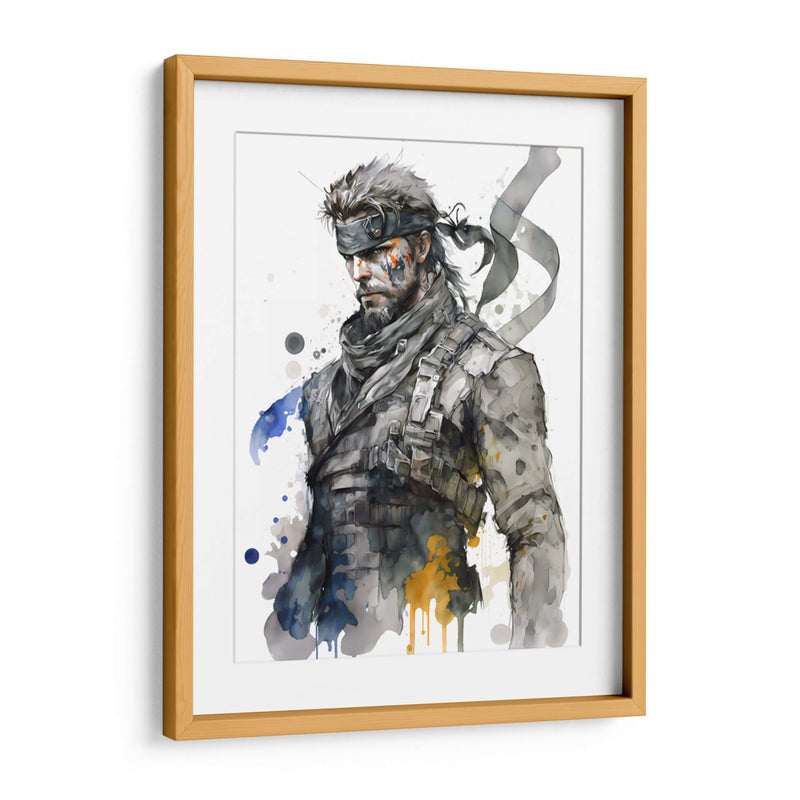 Solid Snake - Impressionist Hero | Cuadro decorativo de Canvas Lab