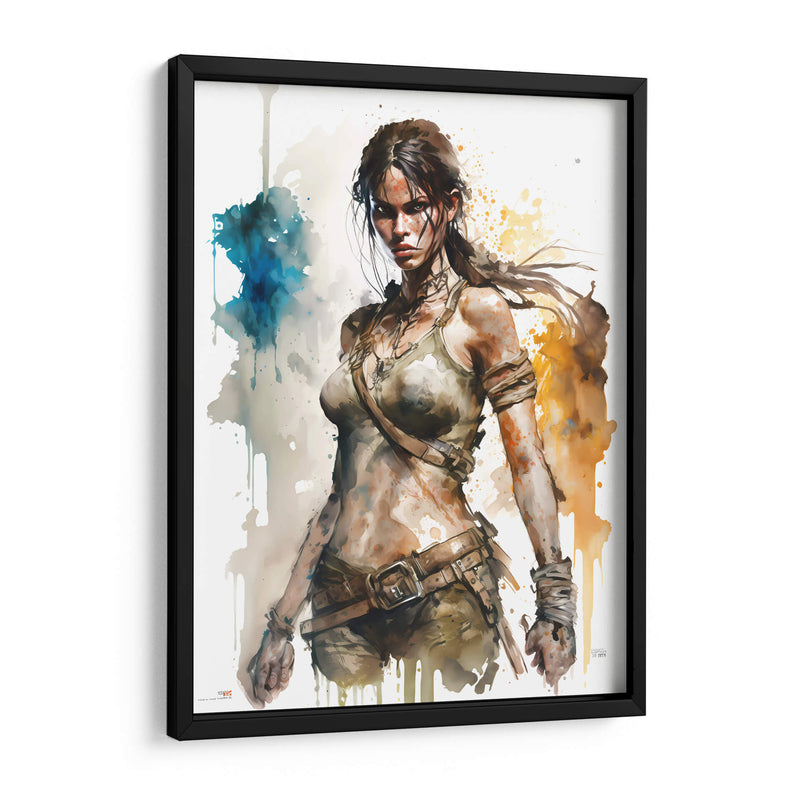 Lara Croft - Impressionist Hero | Cuadro decorativo de Canvas Lab
