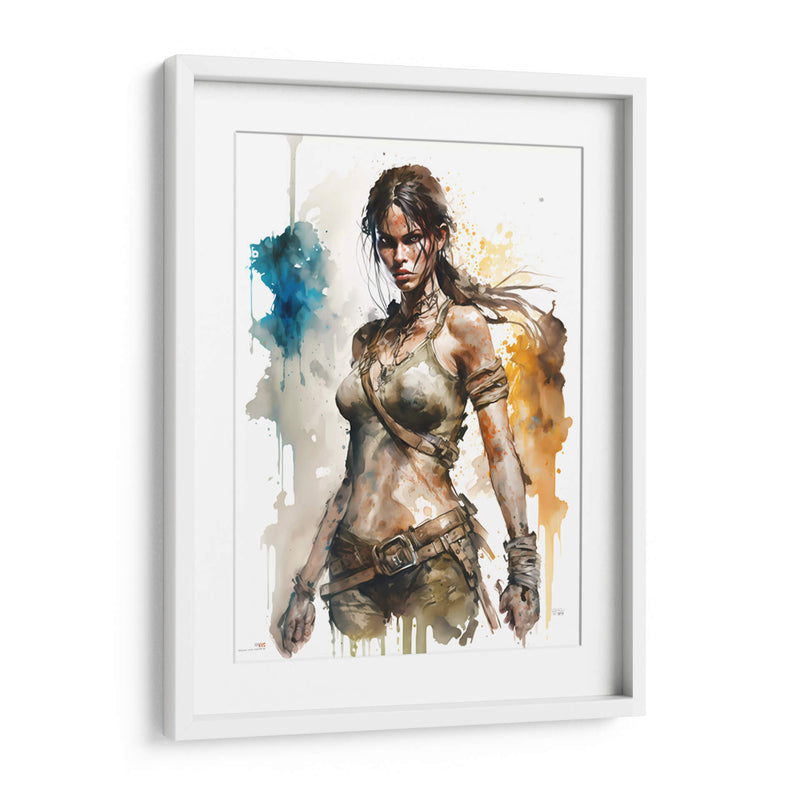 Lara Croft - Impressionist Hero | Cuadro decorativo de Canvas Lab