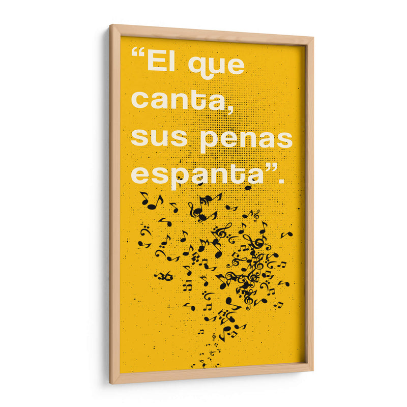 011_El que Canta D - Jorge Méndez | Cuadro decorativo de Canvas Lab