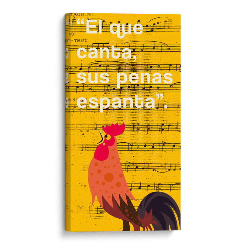 011_El que Canta E - Jorge Méndez | Cuadro decorativo de Canvas Lab
