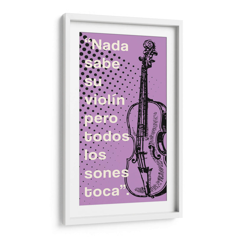 012_Nada Sabe su Violín-C - Jorge Méndez | Cuadro decorativo de Canvas Lab