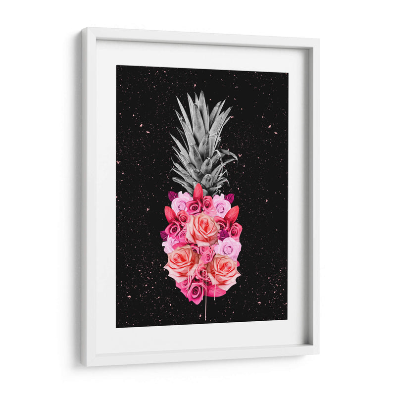 Piña Rosas en negro - Lofty&Me | Cuadro decorativo de Canvas Lab