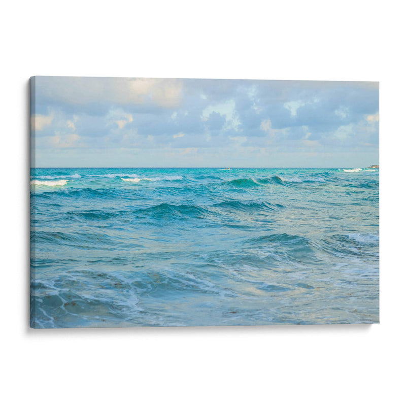 Paisaje en la playa con agua azul - yuncaba | Cuadro decorativo de Canvas Lab