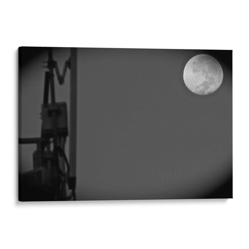 Luna en Blanco y Negro - FotoCompagny | Cuadro decorativo de Canvas Lab