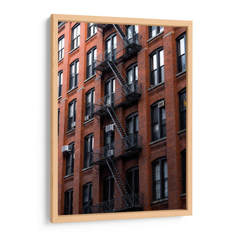 Ventanas en edificio de Brooklyn - yuncaba | Cuadro decorativo de Canvas Lab