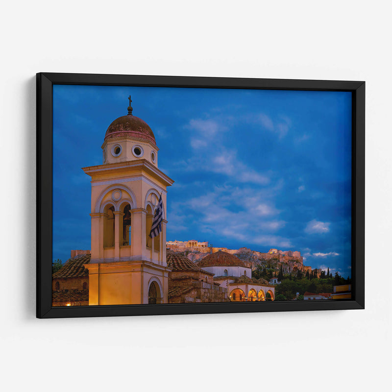 Partenón desde Monastiriki de Noche - Carla Fernández | Cuadro decorativo de Canvas Lab