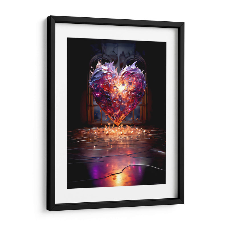Corazón Púrpura de Cristal Roto - DeLaVegaGaming | Cuadro decorativo de Canvas Lab