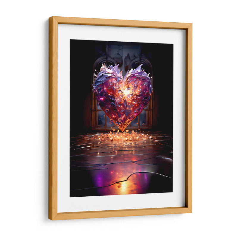 Corazón Púrpura de Cristal Roto - DeLaVegaGaming | Cuadro decorativo de Canvas Lab