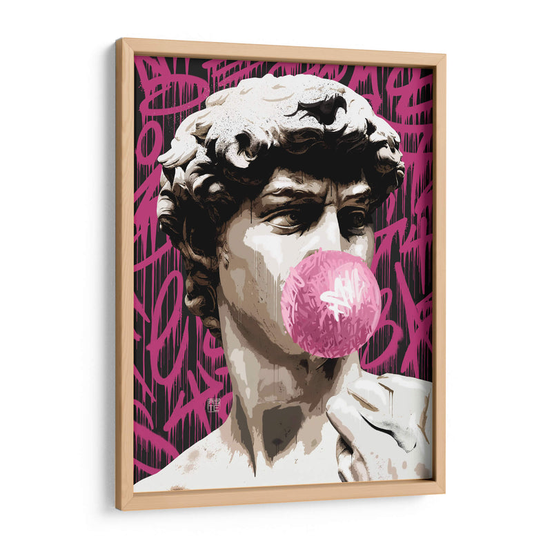 The David Bubblegum Graffiti - David Aste | Cuadro decorativo de Canvas Lab