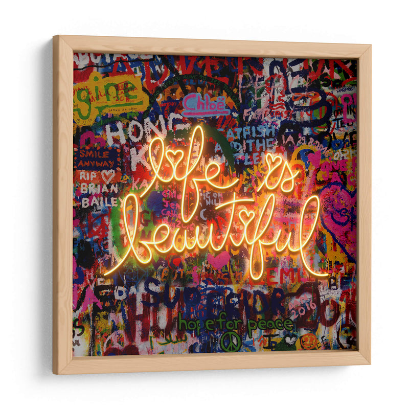 Life Is Beautiful 2 - Fake Classics | Cuadro decorativo de Canvas Lab