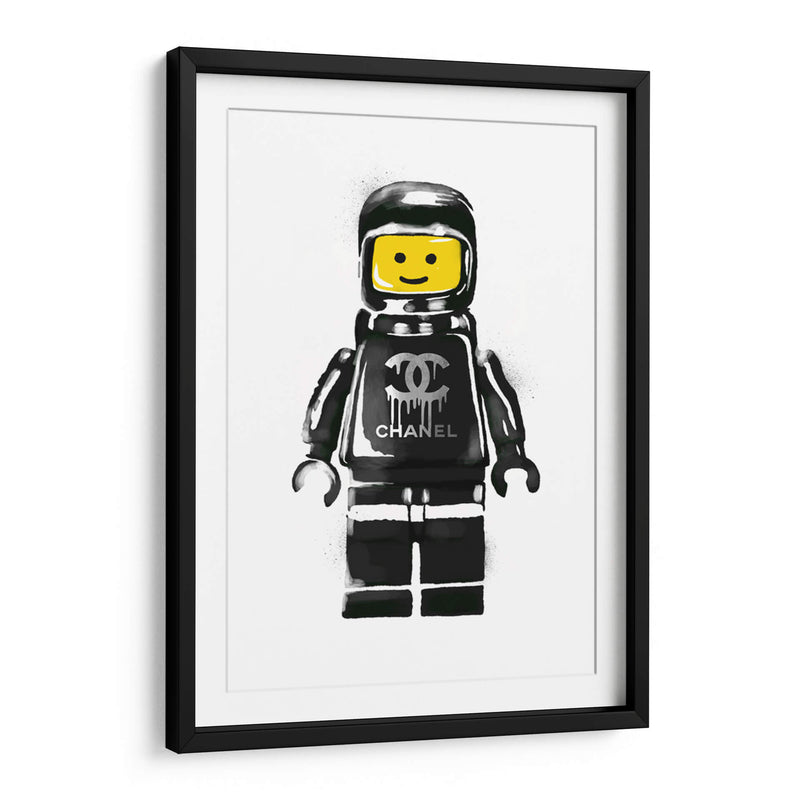 Lego Man Black - Fake Classics | Cuadro decorativo de Canvas Lab
