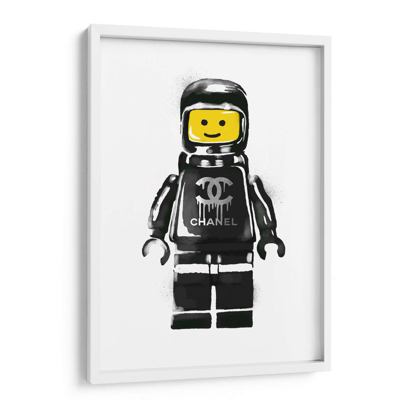 Lego Man Black - Fake Classics | Cuadro decorativo de Canvas Lab