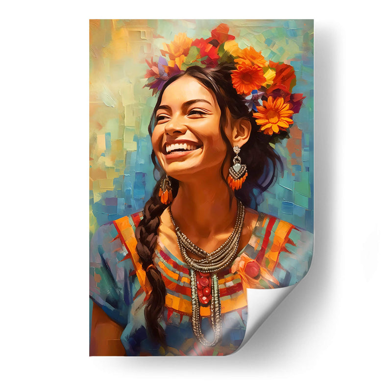 Mujer Mexicana - Dav Madrid | Cuadro decorativo de Canvas Lab