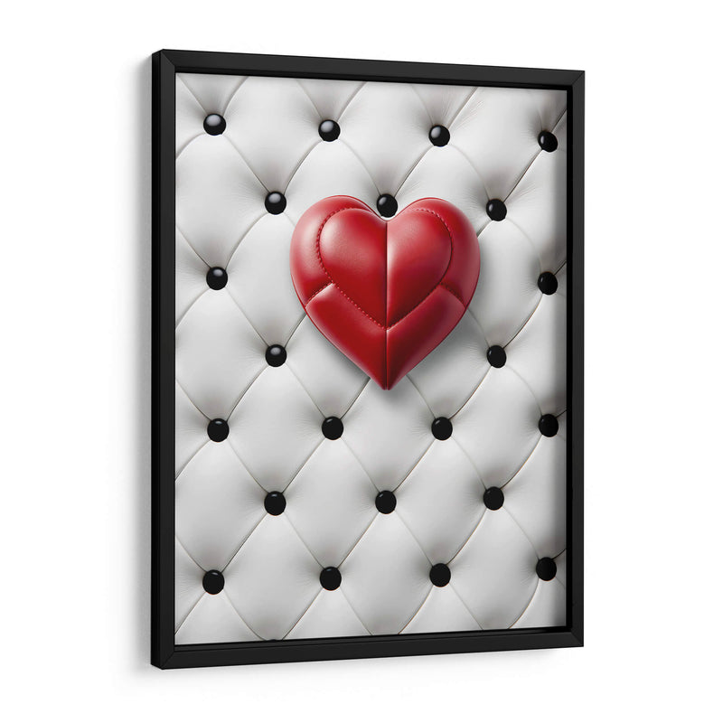 Corazón de Piel Rojo Sobre Piel Blanca - DeLaVegaGaming | Cuadro decorativo de Canvas Lab
