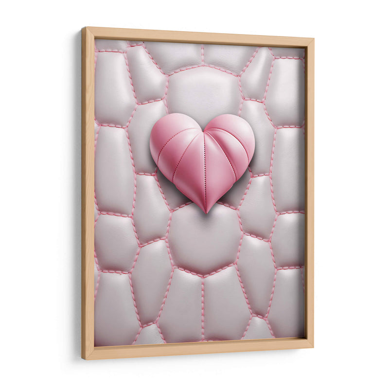 Corazón Rosa de Piel Sobre Piel Rosa Claro - DeLaVegaGaming | Cuadro decorativo de Canvas Lab
