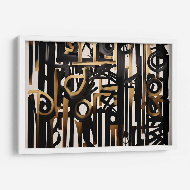 Negro Y Dorado - Mauricio Cono | Cuadro decorativo de Canvas Lab