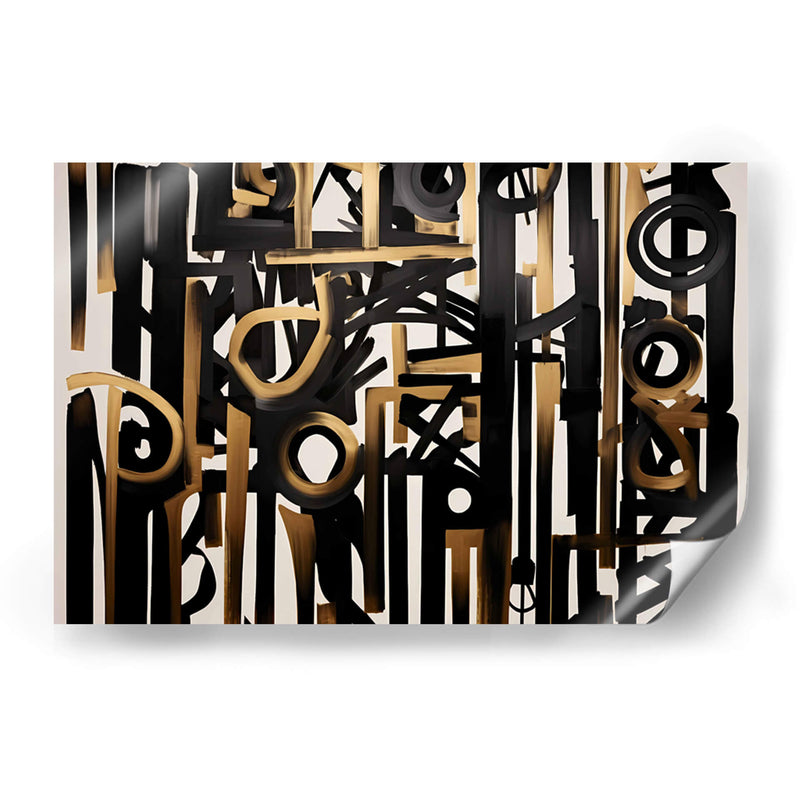 Negro Y Dorado - Mauricio Cono | Cuadro decorativo de Canvas Lab
