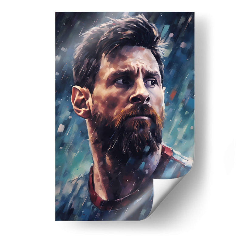 Retrato De Messi - Icon Hunter | Cuadro decorativo de Canvas Lab