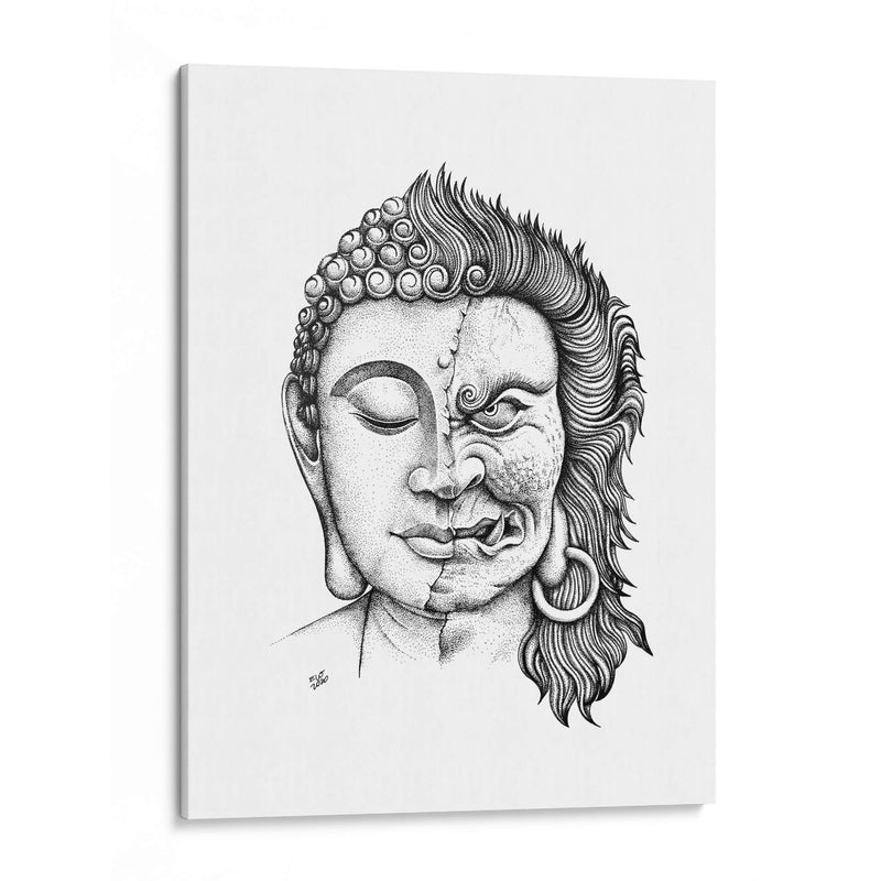 Buda Fudo Myoo - Elo Dots | Cuadro decorativo de Canvas Lab