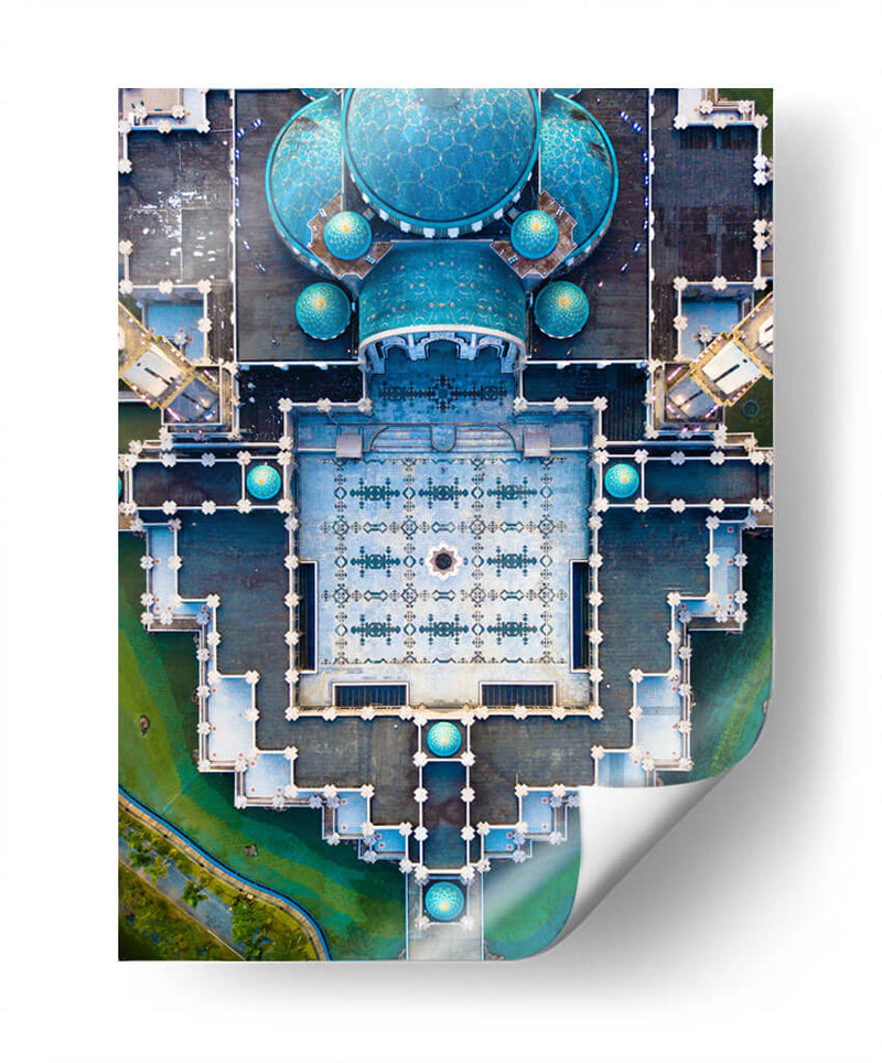 Wilayah Mosque desde arriba | Cuadro decorativo de Canvas Lab
