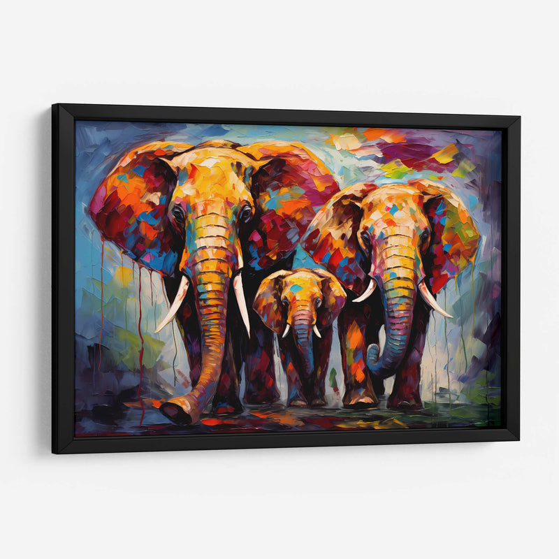Los Elefantes II - Dominico Zafri | Cuadro decorativo de Canvas Lab