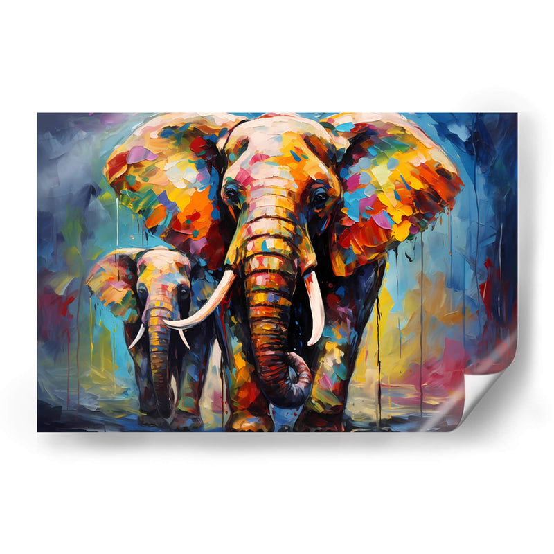 Los Elefantes III - Dominico Zafri | Cuadro decorativo de Canvas Lab