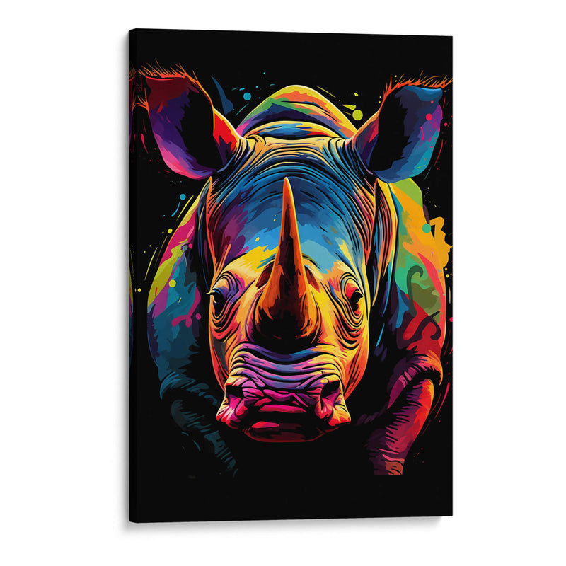 Rinoceronte - Dominico Zafri | Cuadro decorativo de Canvas Lab