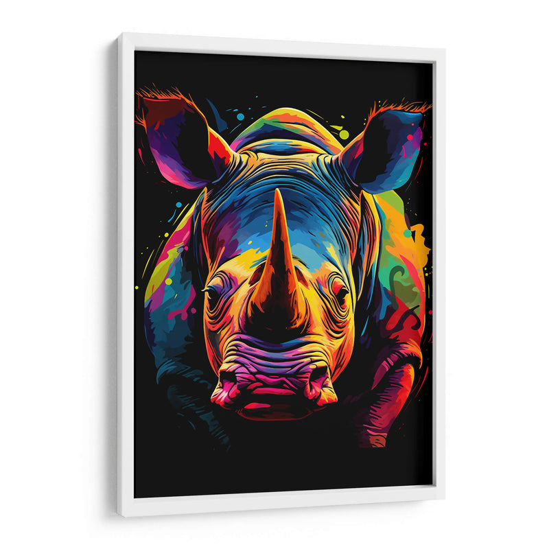 Rinoceronte - Dominico Zafri | Cuadro decorativo de Canvas Lab