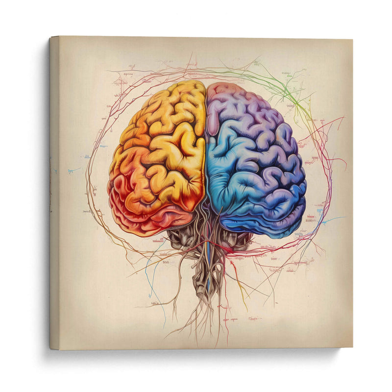 Sketch Del Cerebro - Dominico Zafri | Cuadro decorativo de Canvas Lab