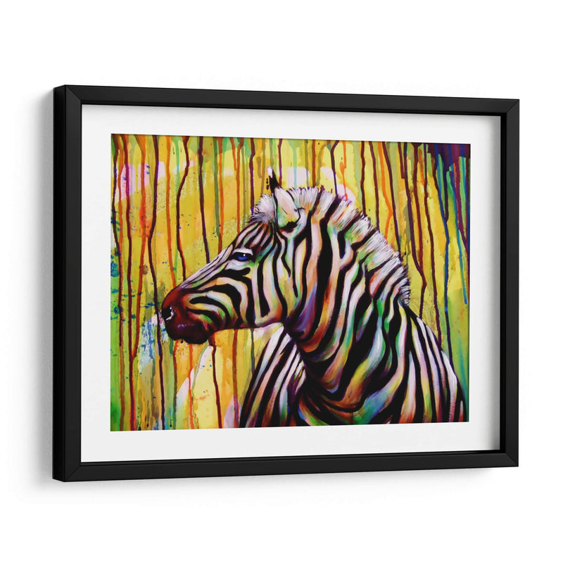 Zebra de colores | Cuadro decorativo de Canvas Lab