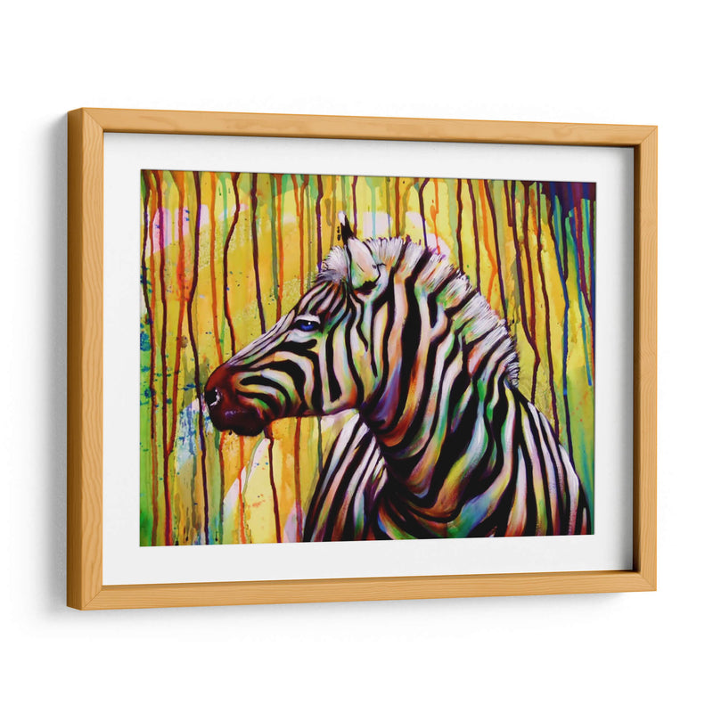 Zebra de colores | Cuadro decorativo de Canvas Lab