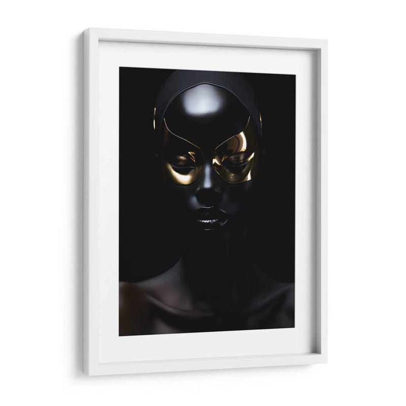 Máscara dorada - The Unlikely Astronaut | Cuadro decorativo de Canvas Lab