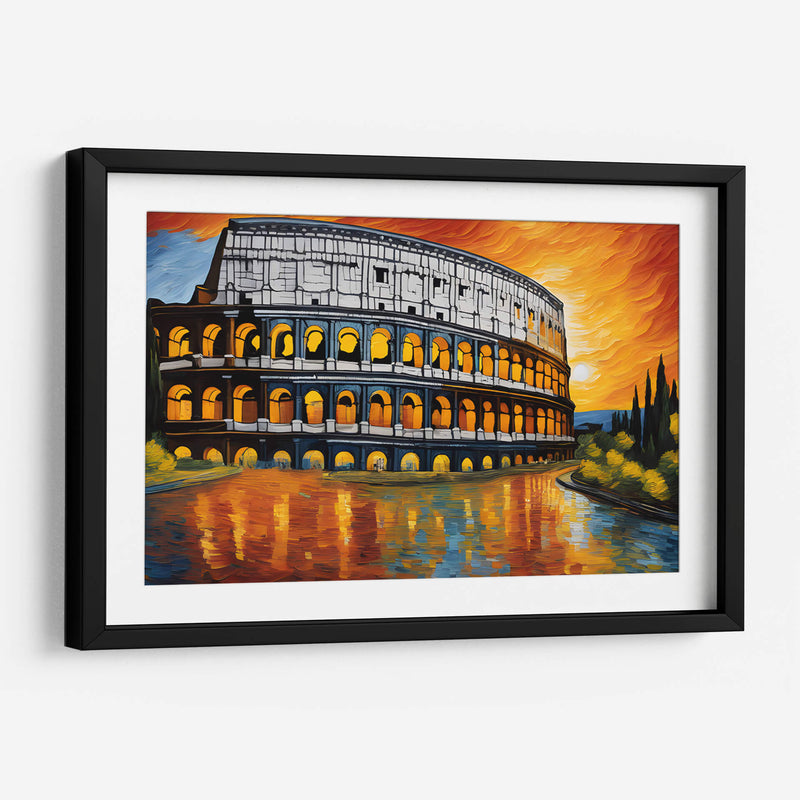 Coliseo Romano al estilo Vicent Van Gogh - Mavel Per | Cuadro decorativo de Canvas Lab