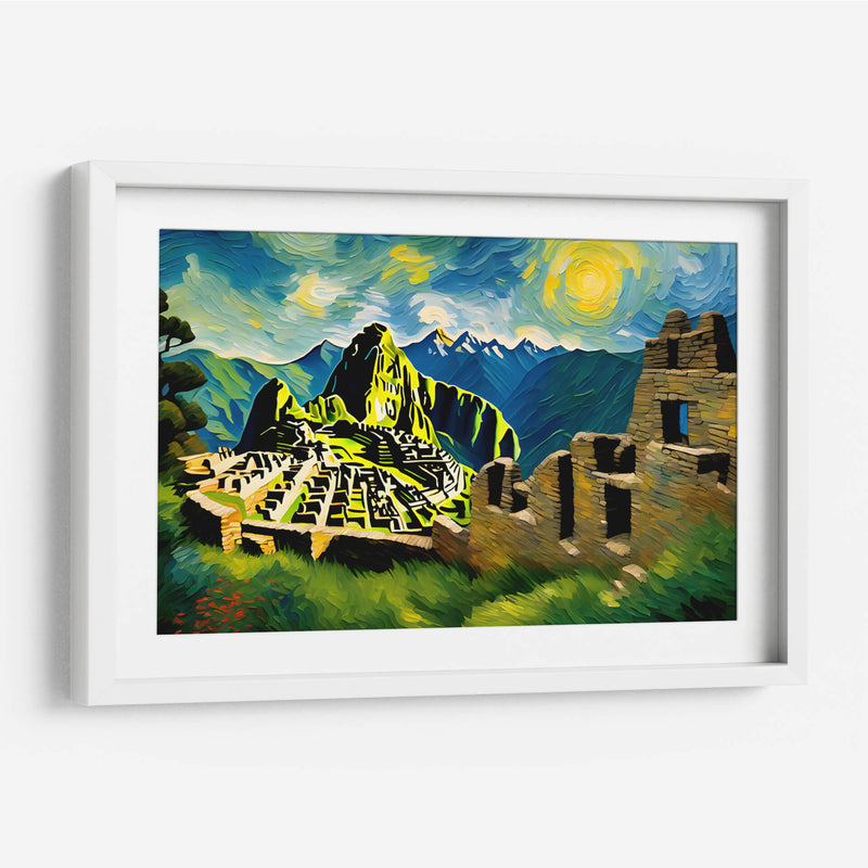 Machu Picchu al estilo Vicent Van Gogh - Mavel Per | Cuadro decorativo de Canvas Lab