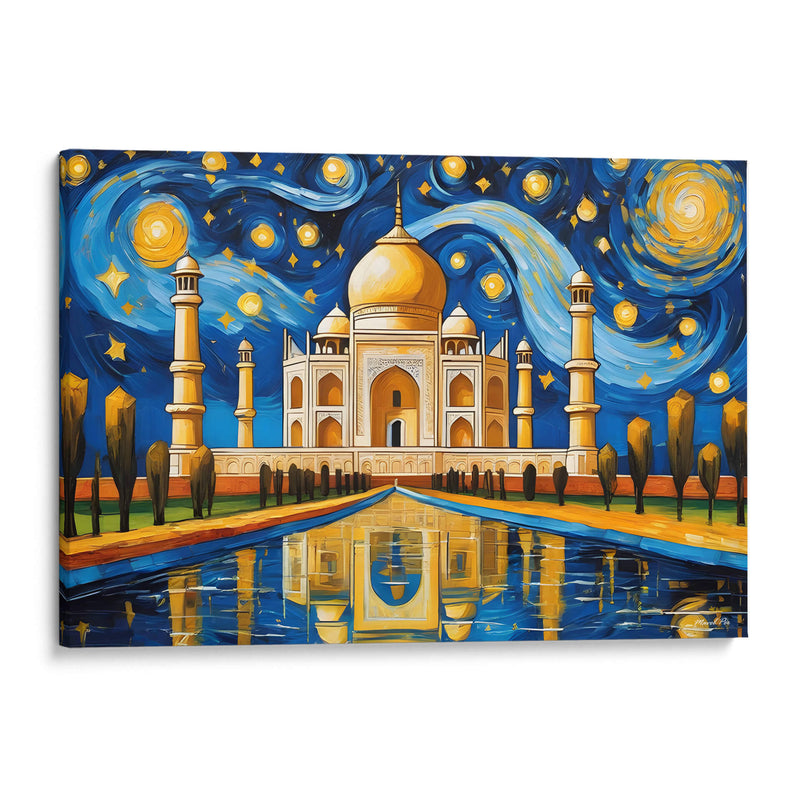 Taj Mahal al estilo Vicent Van Gogh - Mavel Per | Cuadro decorativo de Canvas Lab