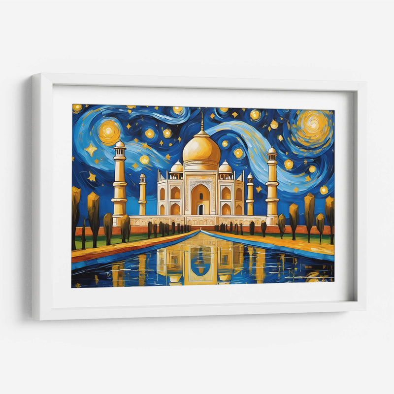 Taj Mahal al estilo Vicent Van Gogh - Mavel Per | Cuadro decorativo de Canvas Lab