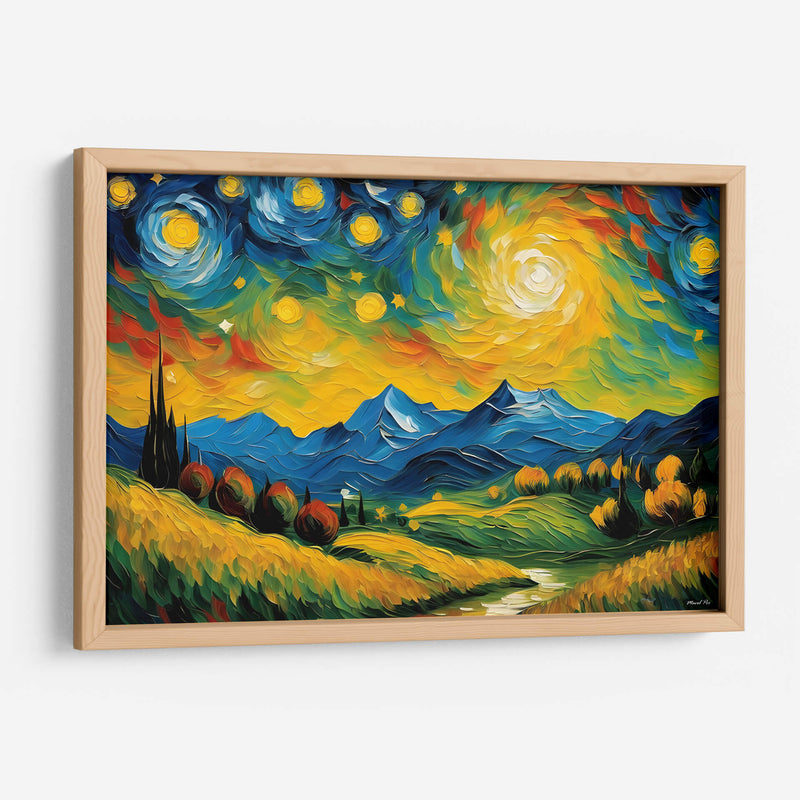 Combinación paisaje al estilo Vicent Van Gogh - Mavel Per | Cuadro decorativo de Canvas Lab