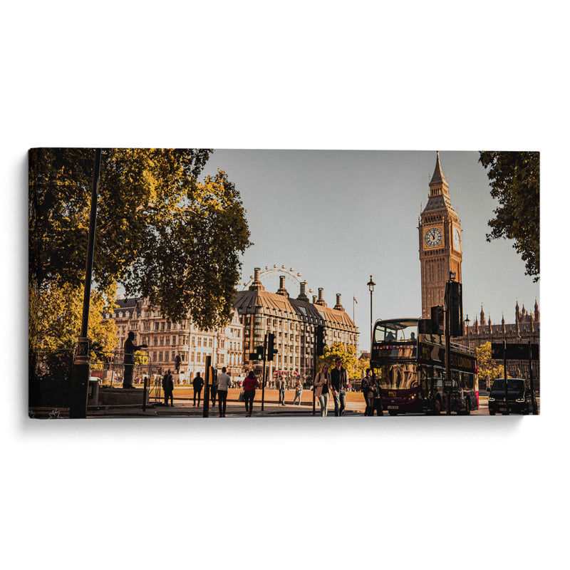 LONDRES: PASEO POR LA MAÑANA - Zuriel Halal | Cuadro decorativo de Canvas Lab