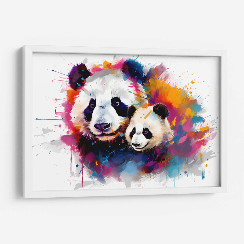 Familia Panda - Dominico Zafri | Cuadro decorativo de Canvas Lab