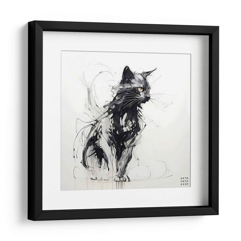 Gato negro - Artomato | Cuadro decorativo de Canvas Lab