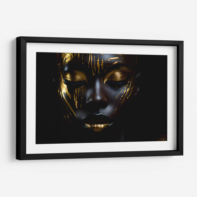 Golden warpaint - The Unlikely Astronaut | Cuadro decorativo de Canvas Lab