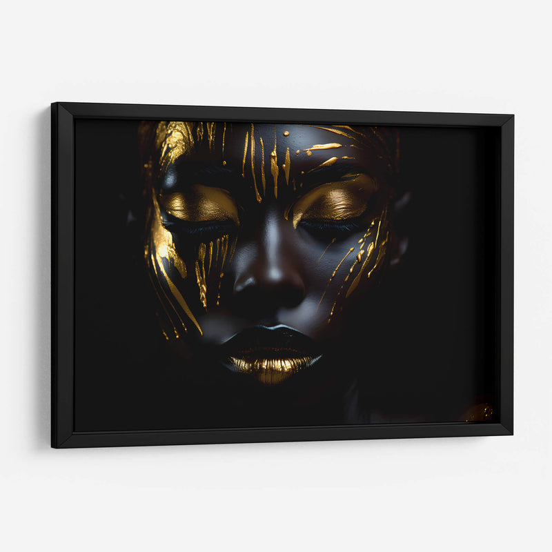 Golden warpaint - The Unlikely Astronaut | Cuadro decorativo de Canvas Lab