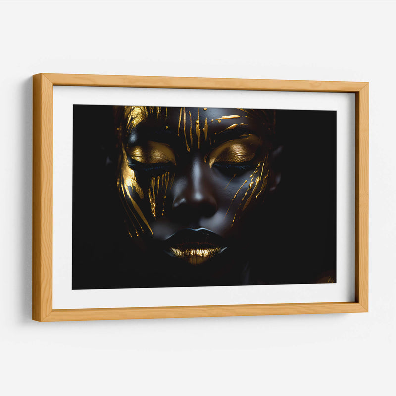 Golden warpaint - The Unlikely Astronaut | Cuadro decorativo de Canvas Lab