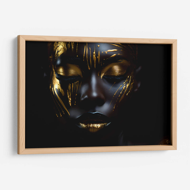 Golden warpaint - The Unlikely Astronaut | Cuadro decorativo de Canvas Lab