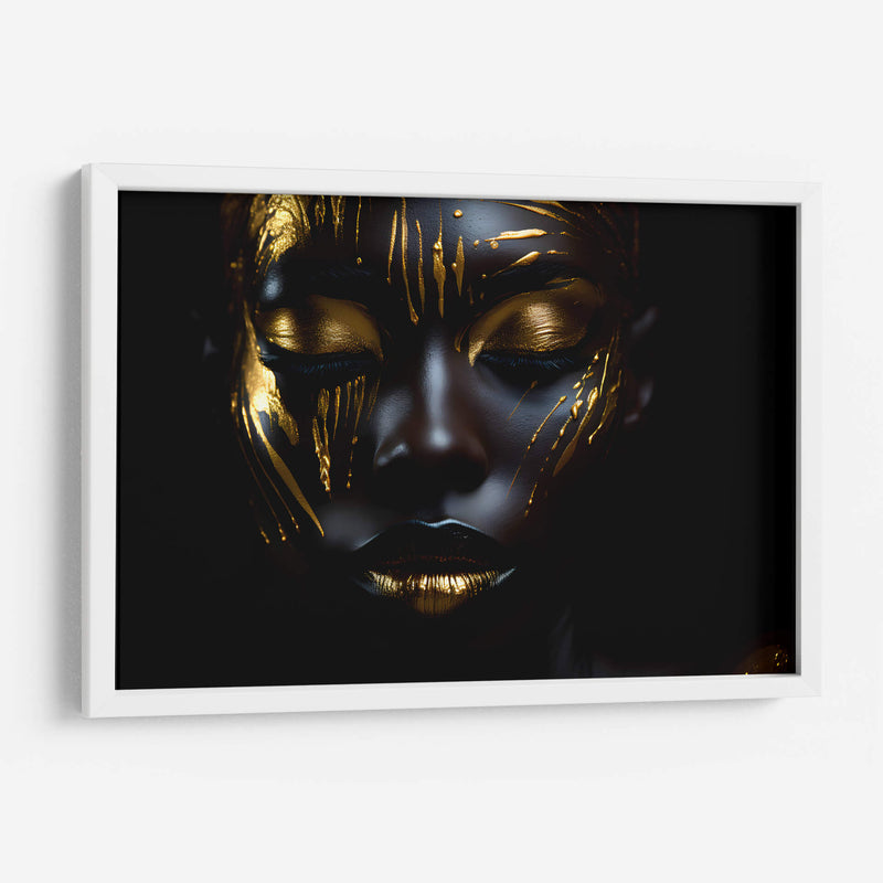 Golden warpaint - The Unlikely Astronaut | Cuadro decorativo de Canvas Lab