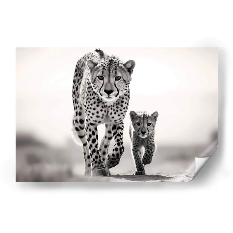 Cheetahs Caminando - Pat G | Cuadro decorativo de Canvas Lab