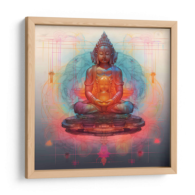Tecnicolor Buda IV - Tai Hun | Cuadro decorativo de Canvas Lab